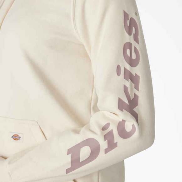 Dickies Water Repellent Sleeve Logo Hoodie in Antique White - Picture 3 of 3